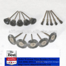 15PC Wire Brass Brush Wheel Dremel Accessories for Rotary Tools for Jewelry Polishing